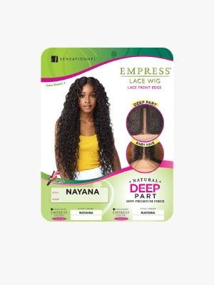 Nayana Synthetic Empress Center Deep Part Lace Front Edge Wig Sensationnel