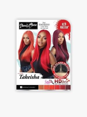 Takeisha Shear Muse Red Krush Lace Front Wig Sensationnel