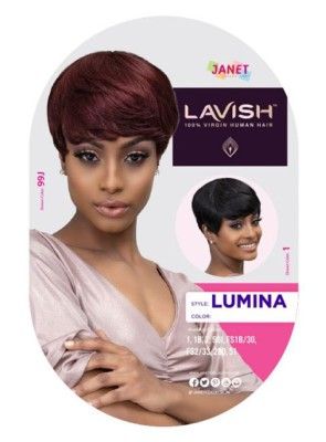 Lumina Lavish 100% Virgin Human Hair Wig By Janet Collection