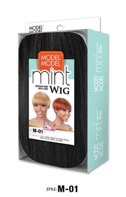 M-01 Mint Wig Model Model HD Synthetic Fiber Lace Front Wig 