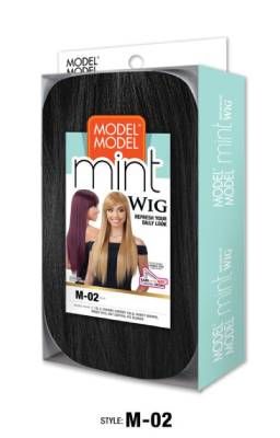 M-02 Mint Wig Model Model Synthetic Fiber Wig