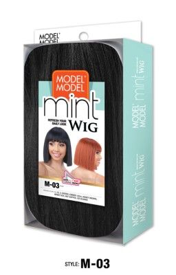 M-03 Mint Wig Model Model HD Synthetic Fiber Lace Front Wig 