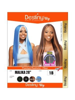 Malika 28 Premium Realistic Fiber Destiny Lace Wig - Beauty Elements
