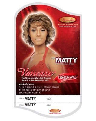 Matty Synthetic Hair Full by Fashion Wigs - Vanessa