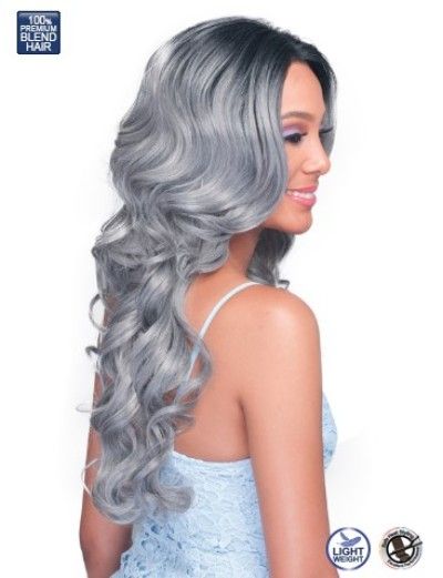Kiliah By Bobbi Boss Human Hair Blend 360 Full Lace Front Wig