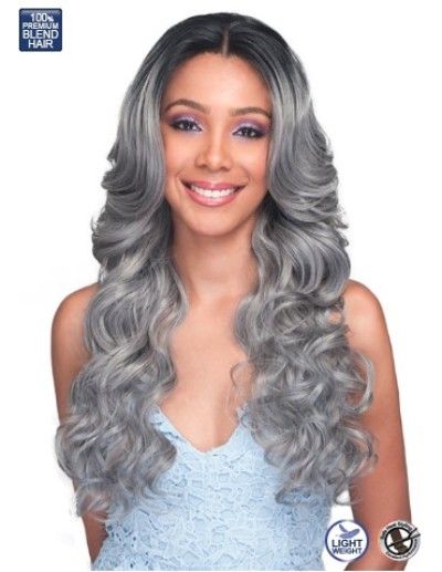Kiliah By Bobbi Boss Human Hair Blend 360 Full Lace Front Wig