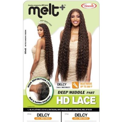 Melt Delcy Deep Middle Part HD Lace Front Wig Vanessa