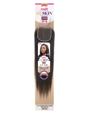 Melt Nuskin UHD 4x5 Straight Invisible Lace Closure Janet Collection