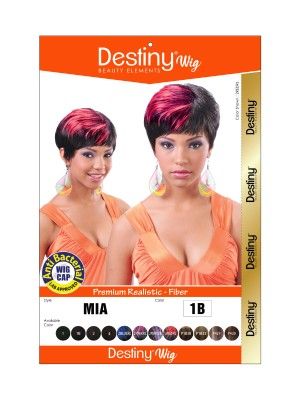 Mia Destiny Premium Realistic Fiber Full Wig - Beauty Elements
