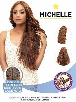 Michelle Extended Part Deep Swiss Lace Front Wig By Janet Collection