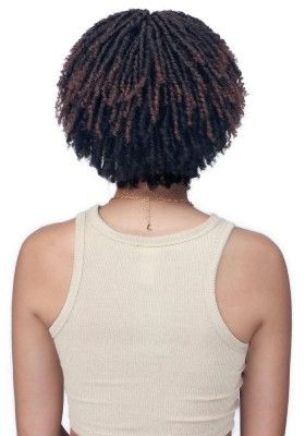 Micro Faux Locs Syntehtic Hair Lace Front Wig By Laude Hair