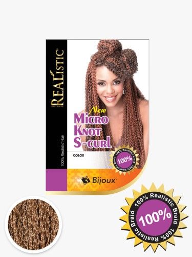 New Micro Knot S-Curl 100% Beauty Element Realistic Braiding Hair - Bijoux