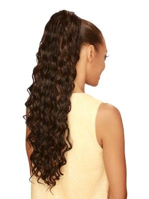 Miss Ocean Wave Synthetic Drawstring Ponytail Zury Hollywood