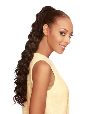 Miss Ocean Wave Synthetic Drawstring Ponytail Zury Hollywood