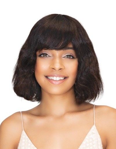 Misty Brazilian 100 Natural Virgin Remy Human Hair Deep Part HD Lace Front Wig By Janet Collection