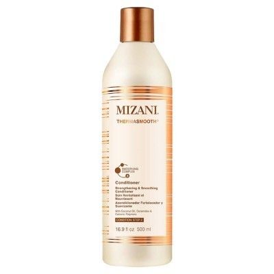 Thermasmooth Strenghtening & Smoothing Conditioner, 16.9 oz, Mizani Thermasmooth Strenghtening & Smoothing Conditioner, MIZANI, Thermasmooth, Strenghtening, & Smoothing, Conditioner, cationic polymers, ceramides, Coconut oil, color treated hair, curls, pr