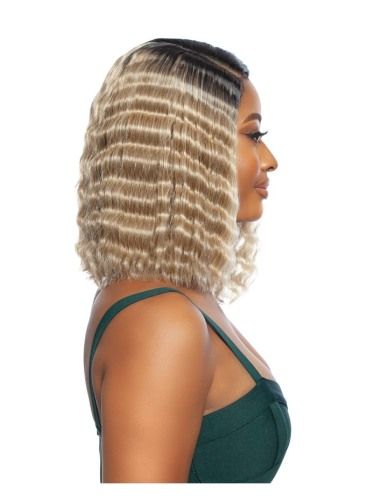 Naya Crimp Melanin Queen Human Hair Blend HD Lace Front Wig Mane Concept