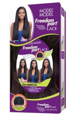 NUMBER 201 Synthetic Freedom Lace Part Wig Model Model