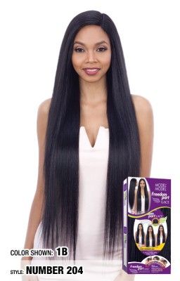 NUMBER 204 Synthetic Freedom Lace Part Wig Model Model