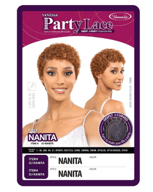 DJ Nanita Synthetic Hair Full Wig Party Lace Vanessa