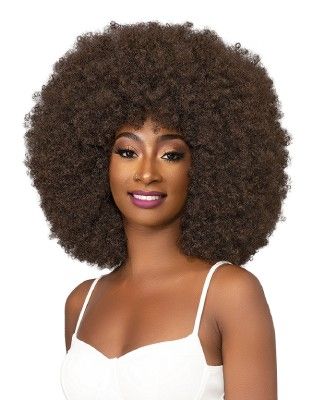 Natural AFRO BADU Premium Synthetic Full Wig Janet Collection