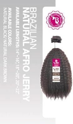 Natural Afro Jerry Brazilian Remy Human Hair Janet Collection