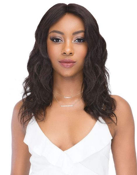 Natural Deep Part 18 Inch Human Hair Lace Front Wig By Janet Collection