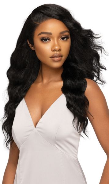 Natural Glam Body Outre Virgin Human Hair Mytresses Platinum Label 360 HD Lace Wig