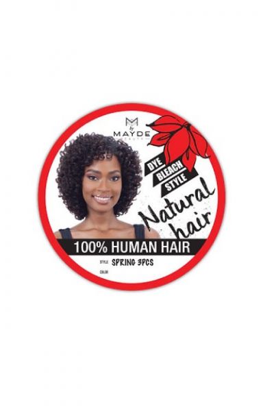 Natural Spring 3 Pcs 7A Natural Human Hair Weave by Mayde Beauty