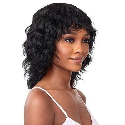 HH-Body Wave Bob Wet and Wavy Purple Label 100% Unprocessed Human Hair Full Cap Wig - Outre Mytresses