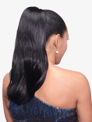 New Silky (L) Destiny Premium Realistic Fiber Drawstring Hair Bun - Beauty Elements