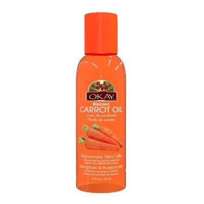 Okay Blended Carrot Oil For Hair, Skin and Nails, 2 oz, Carrot Blended Oil for Hair, Skin, Okay Skin & Nail, Carrot Oil For Hair, OKAY Carrot Oil, Carrot Blended Oil, Carrot Blended Oil for nails, OneBeautyWorld.Com,