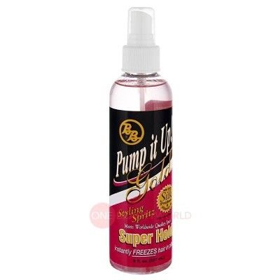 Pump It Up Gold Super Hold - Styling Spritz, Pump It Up Gold Super Hold Styling Spritz, Bonner brothers, styling spritz, Pump it up, super hold, Pump it up Gold, Pump it up spray super hold, spritz, hair freeze, hair shine, hair luster, hair styling, inst
