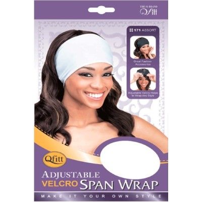 Qfitt - Adjustable Velcro Span Wrap #171-Assort, Assort span wrap, adjustable wrap, span wrap, velcro span wrap, wig wrap Assort, velcro span wrap, qfitt span wrap, wig wrap Assort, adjustable wrap, onebeautyworld, qfitt adjustable wrap, Assort span wrap 