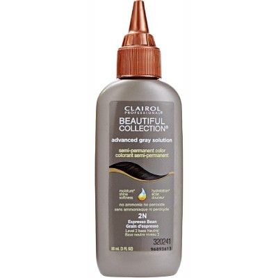 clairol advanced gray solution, clairol hair color, clairol advanced gray solution espresso bean, clairol advanced gray solution 2N, onebeautyworld.com, Clairol, Professional, Beautiful, Collection, Advanced, Gray, Solution, Espresso, Bean, 2N,