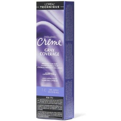 L'oreal Hair Color, Dark Copper Golden Blonde 7.43, medium copper blonde, permanent hair dye cream, permanent hair dye brands, best hair dye, loreal excellence coverage Dark Copper Golden Blonde 7.43, Loreal Excellence Creme Dark Copper Golden Blonde 7.43