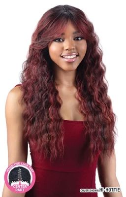 Nina Candy Curtain Bang Synthetic Hair HD Lace Front Wig Mayde Beauty