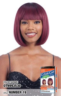 Number 19 Clean Cap Full Wig - Model Model