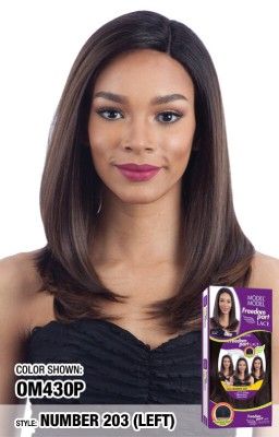 NUMBER 203 Synthetic Freedom Lace Part Wig Model Model