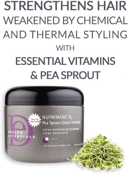 Design Essentials Nutriment RX Pea Sprout Creme Hairdress, 4 oz