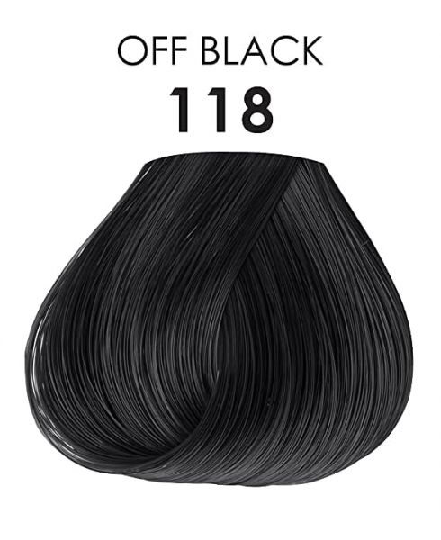 Adore Semi-Permanent Hair color 118 Off Black, 4 oz