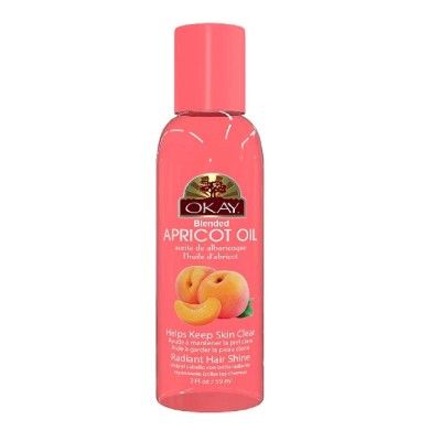 Okay | Blended Apricot Oil | For Hair and Skin , 2 oz, OKAY Paraben Apricot Oil for Hair and Skin, Apricot Blended Oil for Hair & Skin, Okay Apricot Oil For Hair & Skin, Apricot Blended Oil, OKAY Apricot Blended Oil, OneBeautyWorld.Com,