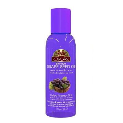 Okay | Blended Grape Seed Oil | For Hair and Skin, 2 oz, Grape Seed Blended Oil for Hair & Skin, Grapeseed Oil, Healthy Skin & Hair, Okay Hair & Skin Oil Grape Seed, Grape Seed Blended Oil, Grape Seed Oil For nails, OneBeautyWorld.Com, 