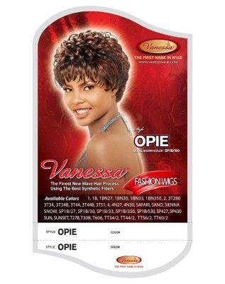 Opie Fashion Wig Synthetic Hair Full Wig Vanessa