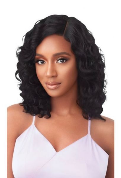 HH-Oriana-Wet and Wavy Purple Label 100% Unprocessed Human Hair Full Cap Wig  - Outre