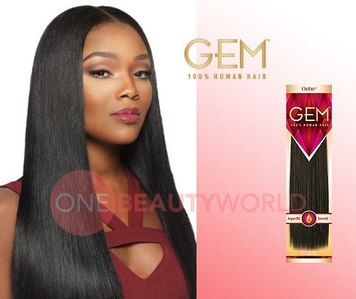 Gem - Argan Infused Yaki 100% Human Weave Hair Extensions By Outre