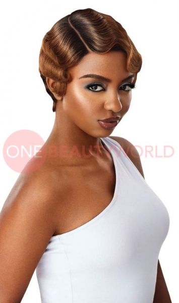 FINGER WAVE Outre Human Hair Lace Front Wig Premium Duby Diamond 