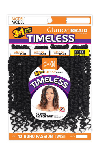 4X Boho Passion Twist Timeless Glance Braid Model Model