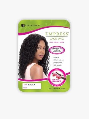 paula sensationnel wig, empress lace front edge wig, paula empress wig, paula lace front edge wig, paula empress synthetic hair wig, OneBeautyWorld, Paula Empress Lace Front Edge Wig Sensationnel