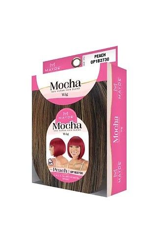 Peach Mocha Human Hair Blend Wig Mayde Beauty